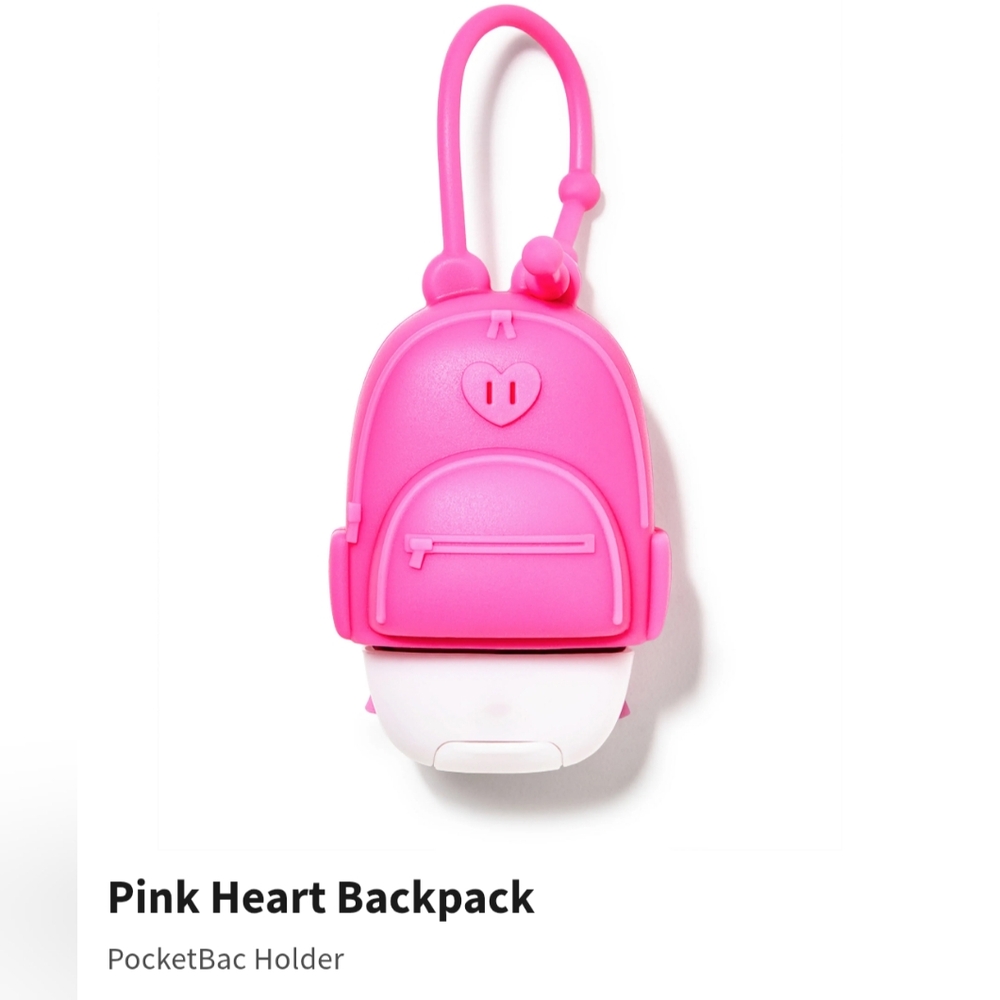 Bath & Body Works Pink Backpack Pocketbac Holder NWT